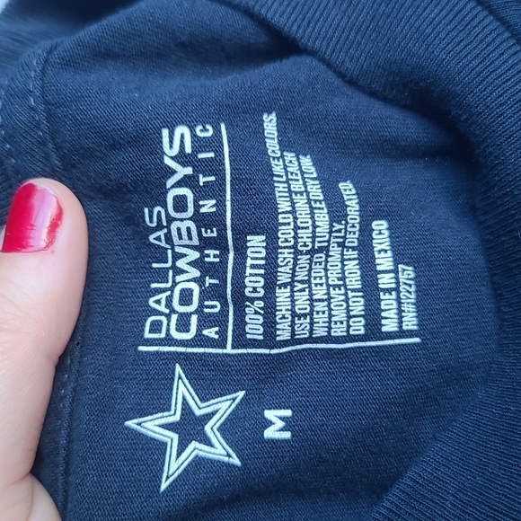 Dallas Cowboys Authentic Short Sleeve T-Shirt|Size Medium|Unisex - Picture 3 of 5